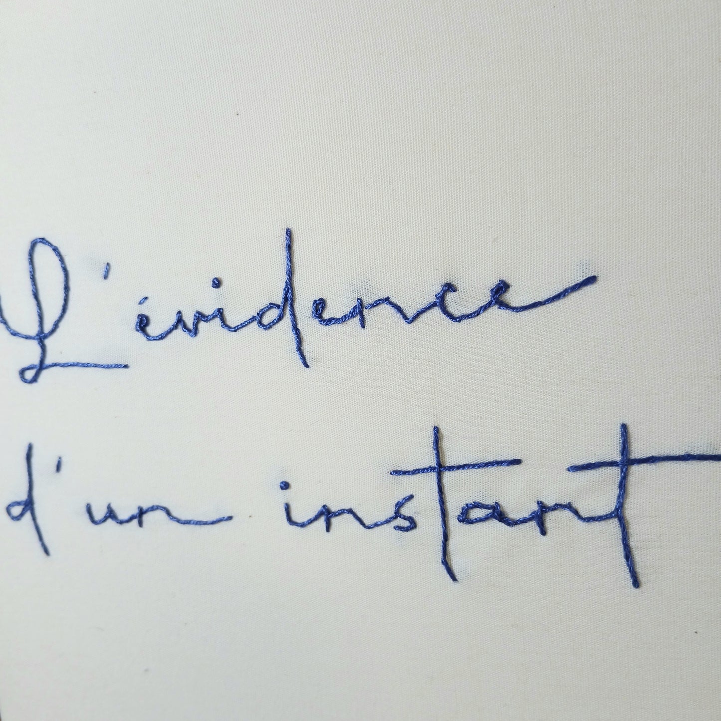 L'évidence d'un instant