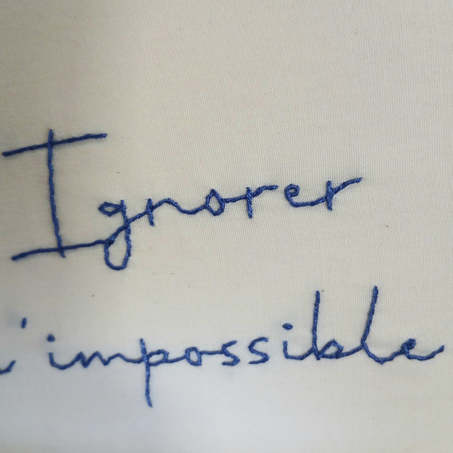 Ignorer l'impossible