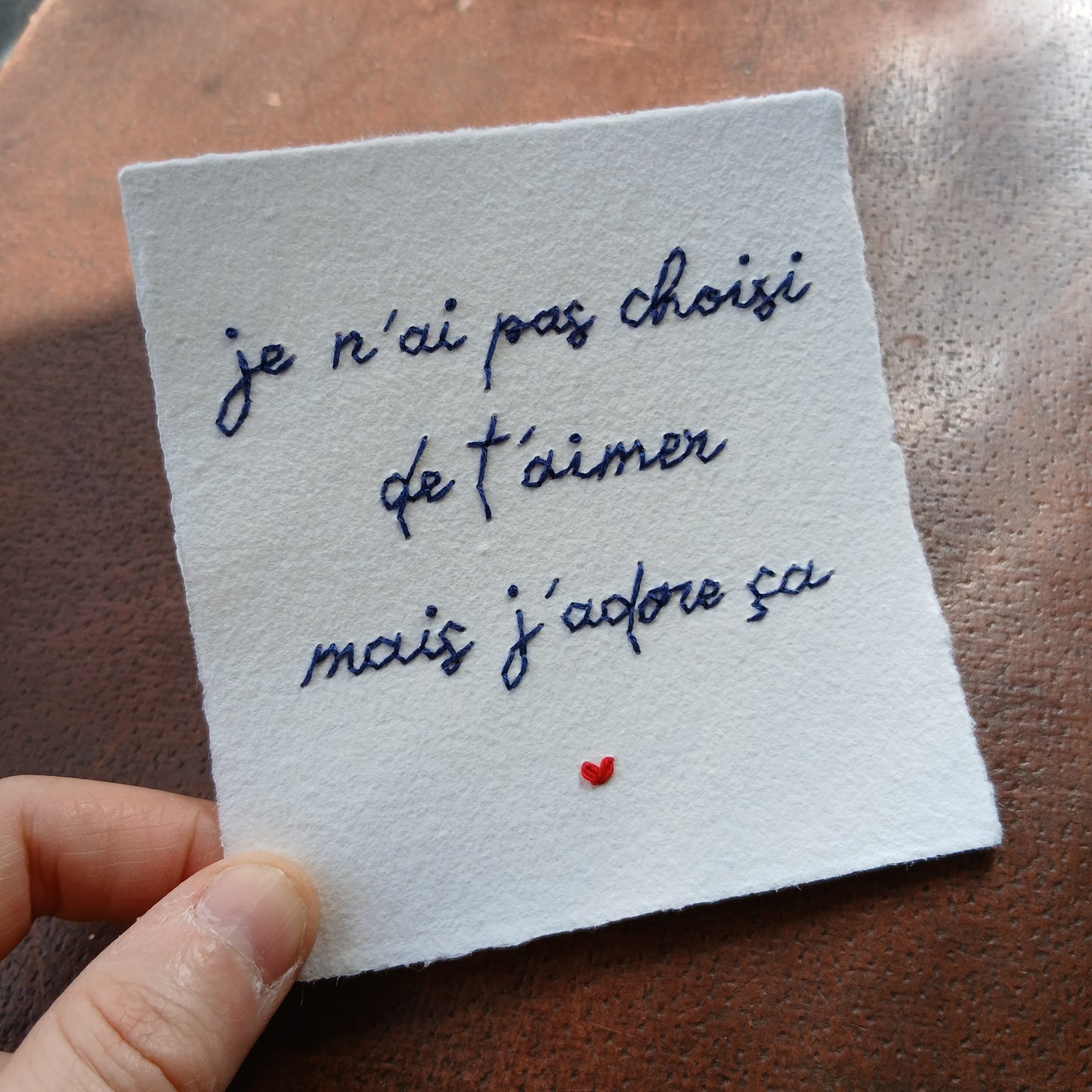 Je n'ai pas choisi...