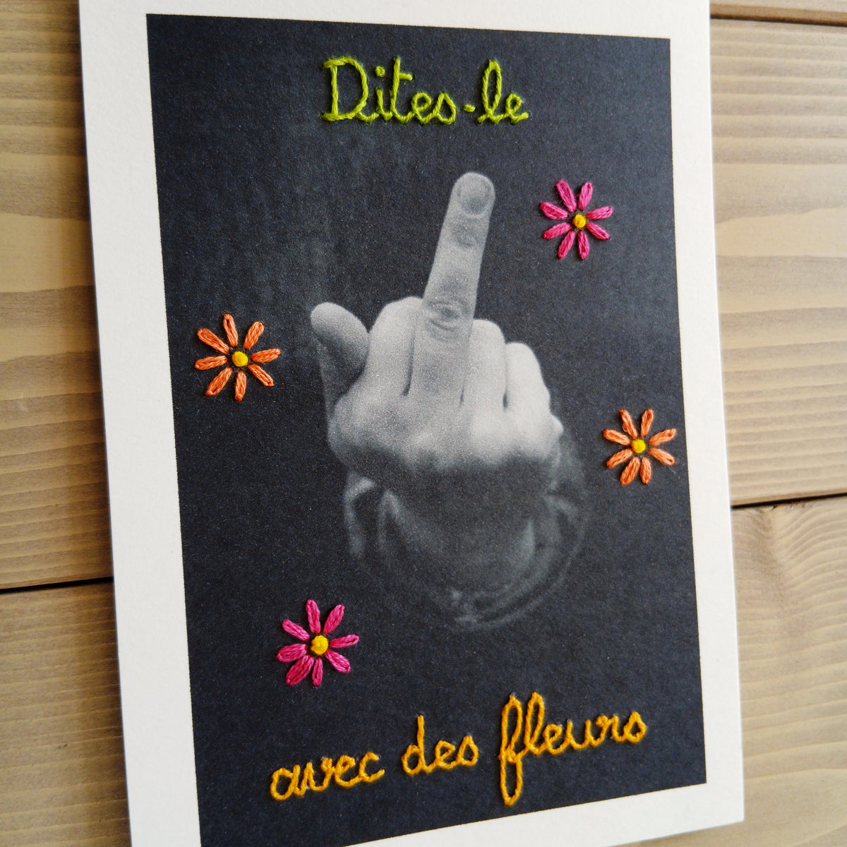 Dites-le avec des fleurs (carte postale)